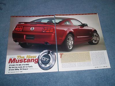 2005 Ford Mustang GT New Car Info Article ''''The New Mustang''