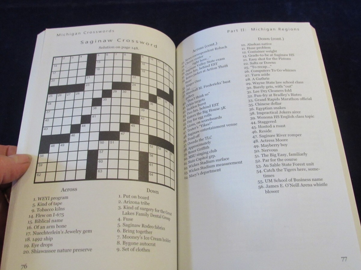 Michigan Crosswords Ratermann, Dale Wordfinds Puzzzles and More PB Book UZ3  9781681571409| eBay