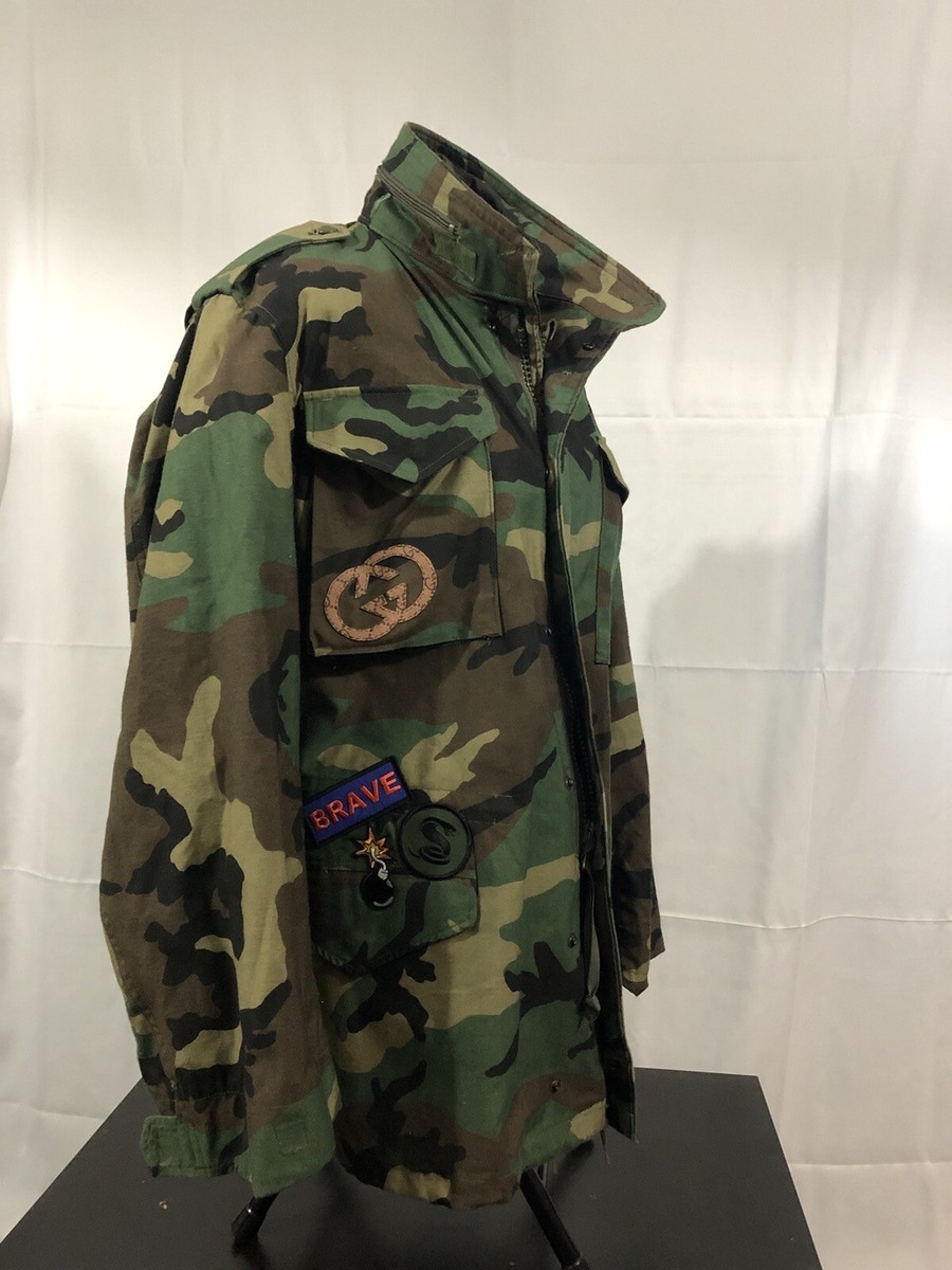 Customized Army Fatigue Jacket (Lion) Sz. M | eBay