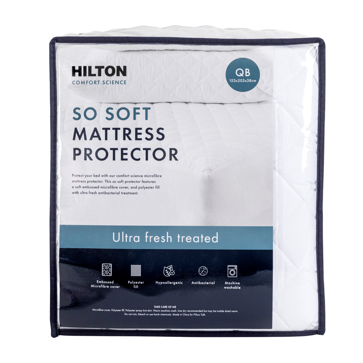 New Hilton Comfort Science So Soft Mattress Protector eBay