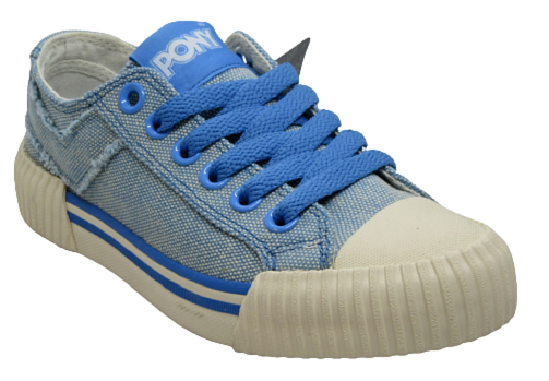 scarpe da ginnastica donna blu ballerine Pony Plimsolls sneakers taglia uk 3 eu 35 US 5 nuove