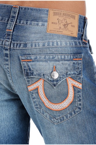 Mesh U Logo Skinny Fit Jeans 