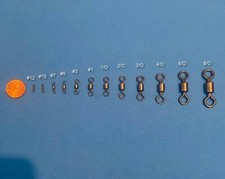Heavy Duty Fishing Rolling Barrel Swivels 25-...