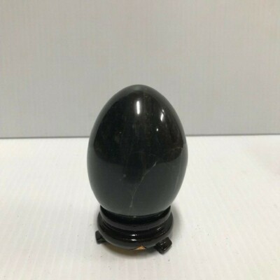  70mm (2 7/8'') Grey Alabaster Egg  (FC104-3 T0274)