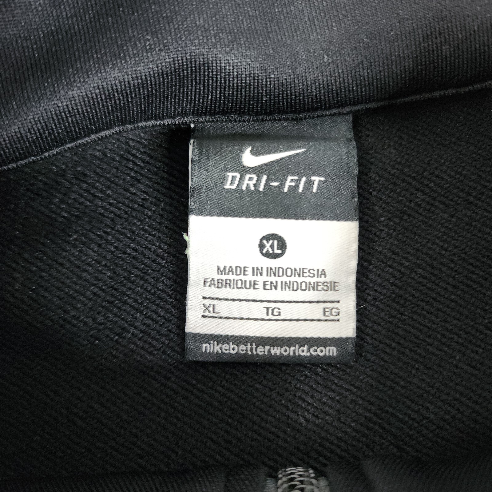 SACAI X NIKE Nike Super Bowl 50 Full Zip Track Jacket Nero Dri Fit Uomo Large XL Finto Collo