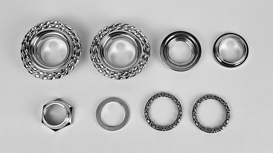 OG LOWRIDER 21.1MM BICYCLE COMPLETE DOUBLE SQUARE TWISTED BIKE HEADSET - Image 4 of 4