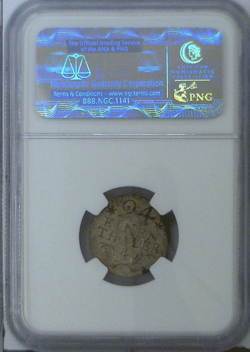 1783 A Germany Prussia 1/24th Thaler Friedrich II (The Great) KM# 296 NGC MS 63 - Picture 5 of 5