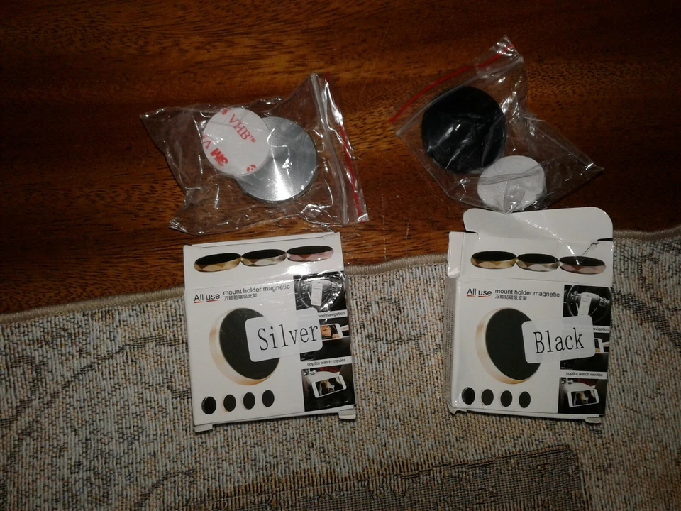 2Magnetic Car Mount Holder Bracket Cradle iPhone X87 Plus UVRSL Galaxy BLCK/SLVR - Image 2 of 4