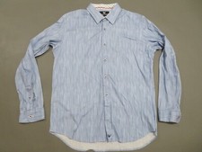 Butter Cloth Shirt Mens XL Button Up Blue Striped Long Sleeve Comfort Casual