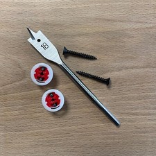 Plasterboard Shelf Fixing Kit 3 Way Grip System Screws Plugs 74KG Load