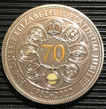 2022 Queen Elizabeth II Platinum Jubilee 70 years £5 Five Pound BU Coin Pouch