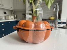 Carrello Casseruola Zucca Ferro Padella Forno Olandese Halloween Autunno Autunno