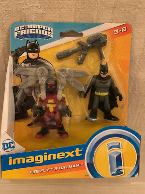 FISHER PRICE IMAGINEXT DC SUPER FRIENDS  FIREFLY & BATMAN