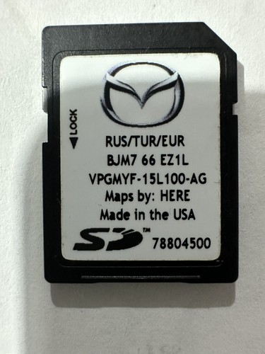 GENUINE MAZDA SAT NAV NAVIGATION SD CARD RUSSIA TURKEY EUROPE UK MAP BJM766EZ1L