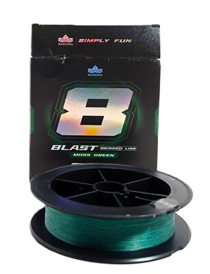 Handing Blast Braided Fishing Line 10lb 150yd Moss Green 0.12mm Open Box 