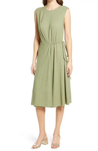 MAGGY LONDON Draped Sleeveless Dress In 