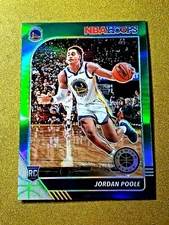 2019-20 Panini Jordan Poole Hoops Premium Rookie Green Prizm RC #223 Mint