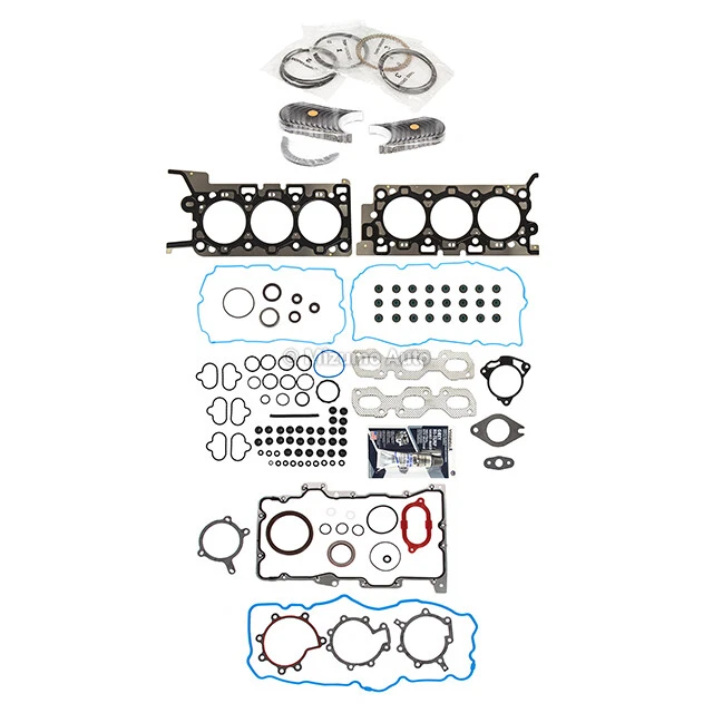 Juego completo de juntas cojinetes anillos aptos para Ford Mazda Mercury 10-12 3,0 L DOHC Foto 2 de 4