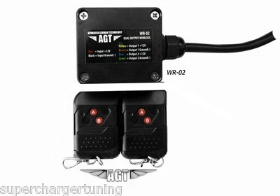 AGT 12V 2CH Wireless Remote Control Switch Transmitter ON/OFF Receiver for AUTO CAR