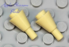 NEW Lego Lot/2 Minifig TAN ICE CREAM CONE - Girl Friends Minifigure Kitchen Food