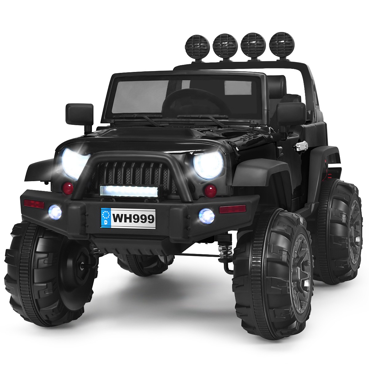 Spring Suspension W/ Led Light Music Trunk Black