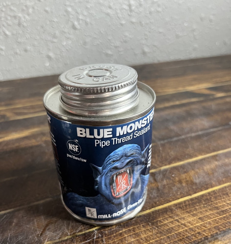 Blue Monster Pipe Thread Sealant 8oz Mill-Rose PTFE-Based Plumbing