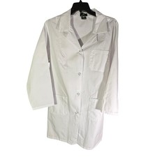 Natural Uniforms Doctor Lab Coat Men's XL White Buttons Halloween Costume