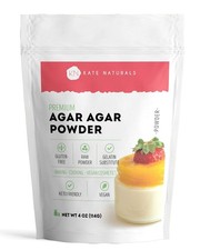 Agar Agar Powder. Vegan Vegetarian Gelatin. Non GMO, Gluten Free 4 oz Bag