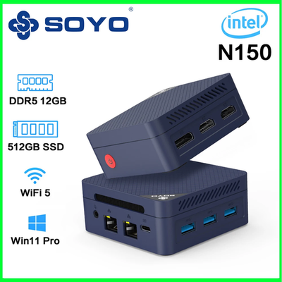 Soyo M4 Pro Mini-PC – Intel Alder Lake N150 – 16 GB DDR4 – 512 GB