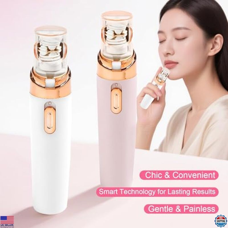 Epil Pro 3.0 Women's Facial Epilator - 2-in-1 Rechargeable Hair Removal, Pink