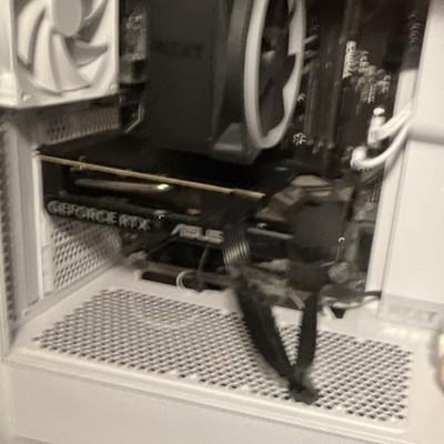 NZXT ASUS Gaming Tower Desktop White RGB Lighting GeForce RTX Dedicated GPU