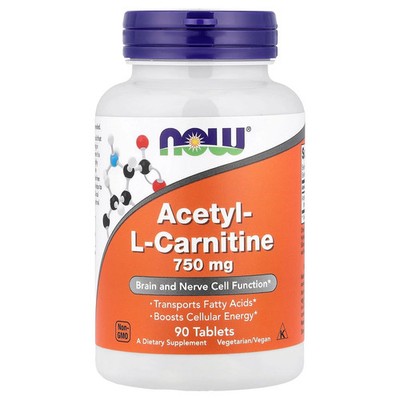 transcend l carnitine 2 X NOW Foods, Acetyl-L Carnitine, 750 mg, 90 Tablets Buy Glutaweis Glutathione, B3, Collagen Glutathione Flavor:Lunar Pop