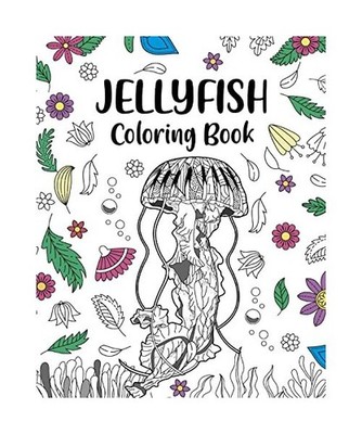 Jellyfish Coloring Book: Mandala Crafts & Hobbies Zentangle Books, Ocean Creatur