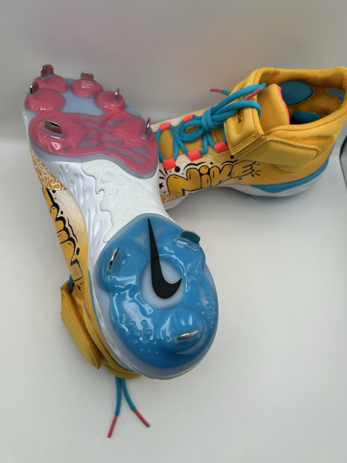 NEW Nike RBI x Alpha Huarache Elite 4 Baseball Cleats FZ7344 700 Men's Size 12.5 thumbnail 8