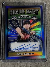 2025 Leaf Baseball Nation - Bonus Baby Cam Caminiti #BB-5 Blue SP Auto  RC /7