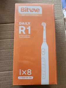 Electric Toothbrush Sonic Rechargeable 5 Modes 8 Brush Heads  Black