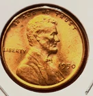 1950-P Lincoln Wheat Cent Penny GEM RED BU From an Original Bank Roll