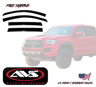 2016-2023 Toyota Tacoma AVS Window Vent Visors Rain Dust Guard Deflector 4PC.