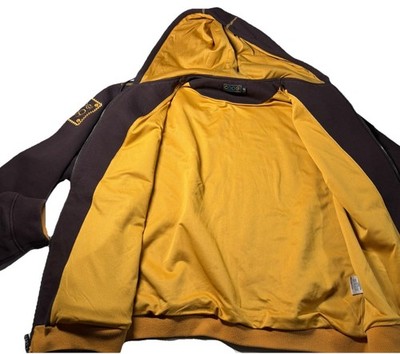 Coogi Australia Men's Sz XXL long Sleeve Brown/Yellow Gold Full