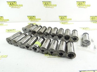 LOT OF 18 ASSORTED 5C COLLETS 5/64" TO 1 1/4" HARDINGE BUCK