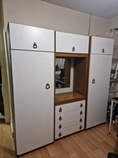 Vintage Retro Bedroom Furniture Set 2 Wardrobes Dresser and Mirror