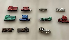 Pin Badges Showa Pro Baseball 11 Piece Set Vintage Tigers Giants Carp Hawks