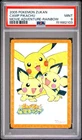PSA 9 2026 CERT/POP 5 CAMP PIKACHU RAINBOW PRISM 2005 CARDDASS POKEMON  ZUKAN