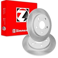 2X Zimmermann Coat Z Bremsscheiben 259Mm Voll Hinten Passend FÜR Toyota Auris