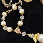 Antigua Virgen de Guadalupe Jewelry, 3 piezas, Imitation Pearl Crystal Vintage — photo 2