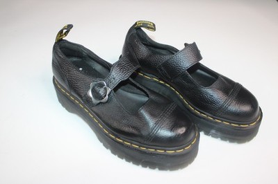 Dr.Martens Addina Flower Buckle Air Cushioned Sole Platform Shoes Size 10 US