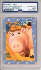 1995 Disney Skybox HAMM Toy Story SIGNED Card John Ratzenberger PSA DNA COA AUTO