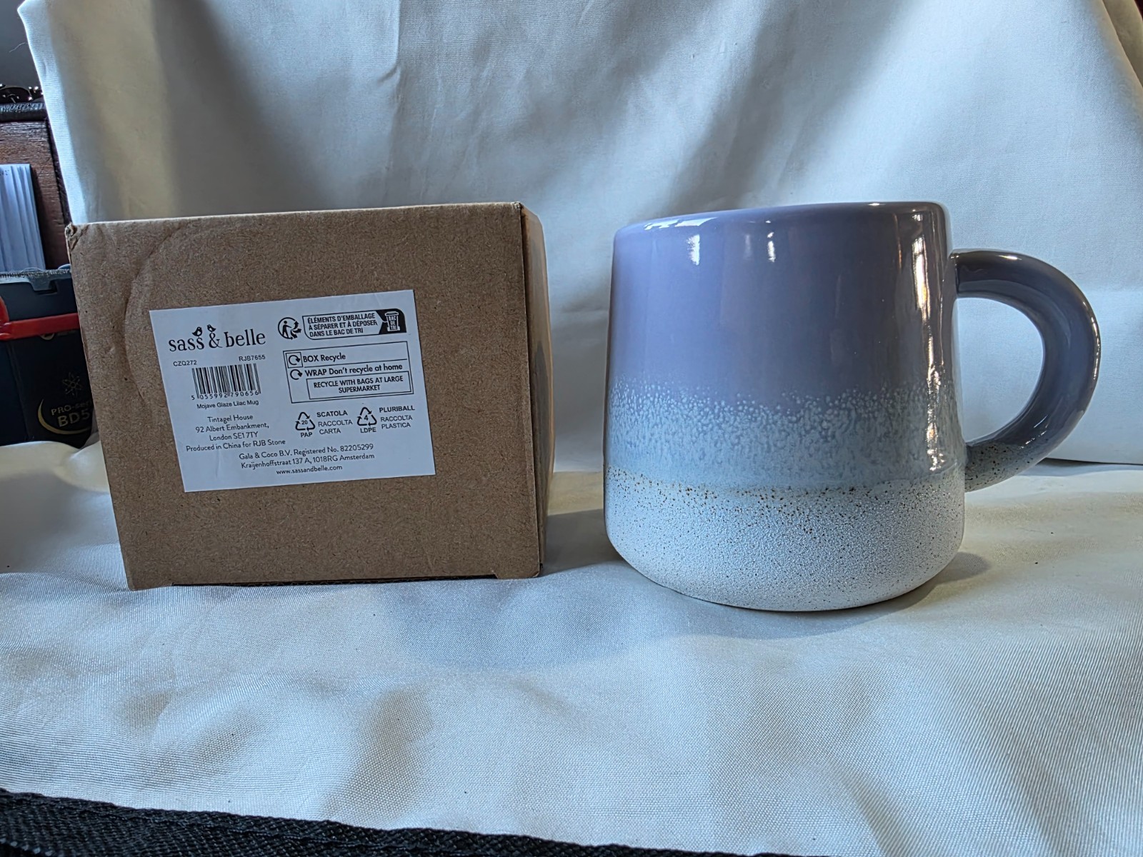 Sass Belle Mojave Glaze Lilac Mug PAPERBACK - Image 5