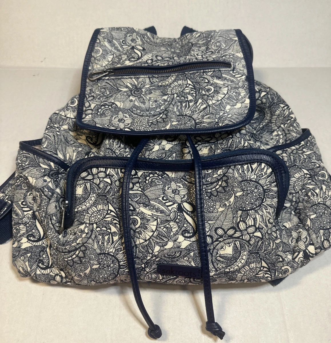 Sakroots Women\'s Canvas Fleetwood Backpack 15”x10”x7\