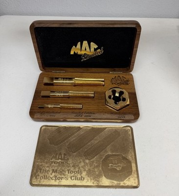 Mac Tool 24k Gold Plated Tap & Die Set Limited Edition 1996 Made In USA